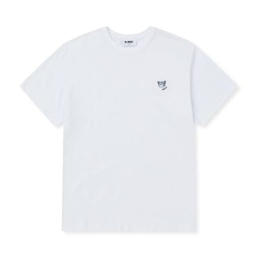 널디 슬리핑 캣 와펜 반팔 티셔츠 화이트 PNEU25ST2700