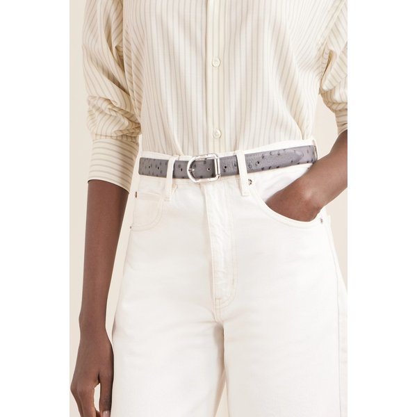 디앙슈 미자 스트리치 가죽 벨트 그레이 46376663163081419