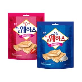 해태 크림미니웨하스150g 1개 + 딸기미니웨하스 150g 1개