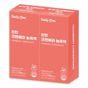 진한 크랜베리 농축액 액상 스틱 엑기스 진액 15g X 14포 2통