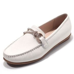 여성 소가죽 컴포트 플랫폼 로퍼 구두 TCP23651 아이보리 1CM..