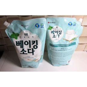 베이킹소다 리필 주방세제 과일세척 1200ml 1개 X ( 2세트 )