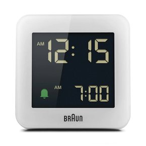 브라운 디지털탁상시계 BC09W 라이트.스누즈알람 BRAUN 정품