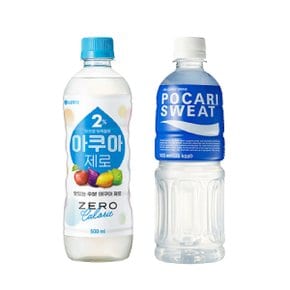 [무배] 이프로부족할때 아쿠아제로 500ml 6페트 + 포카리스웨트 500ml 6페트 / 총 12페트