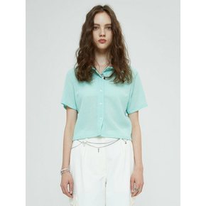 RELAXED CRINKLE SHIRT (MINT)