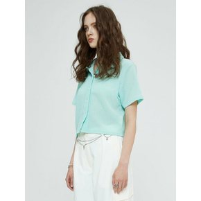 RELAXED CRINKLE SHIRT (MINT)