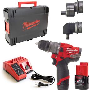 영국 밀워키 드릴세트 Milwaukee M12 FPDXKIT202X M12FPDXKIT 12v Impact Drill Set 2 x 2.0Ah 1