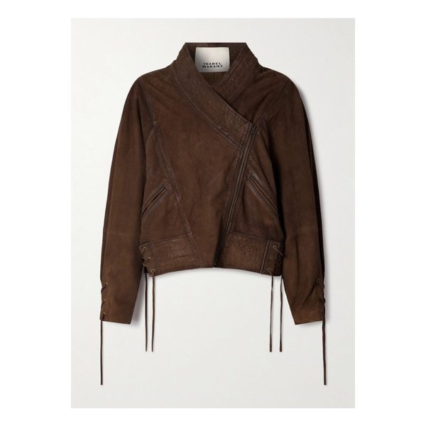 에디나 레이스업 스웨이드 재킷 1647597357879316