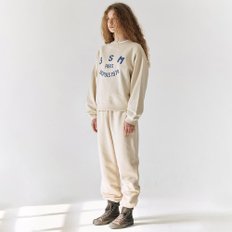 BSM ESSENTIAL LOGO SWEATPANTS - CREAM