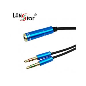 엠지솔루션 MG/ MG/LANSTAR LS-PCHEADSET 3.5mm 4극 to 3.5mm x2 케이블