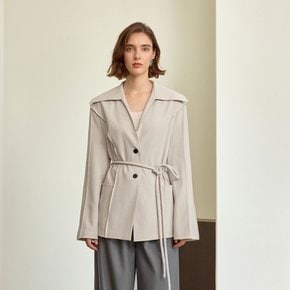 YY_Elegant waist belted coat