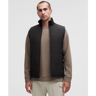 룰루레몬 워터 리펠런트 풀집 스웨터 베스트 - BLK