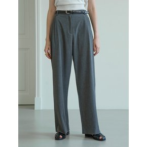 SIPT7047 side banding wide trousers_Charcoal