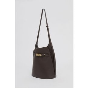 Clip bucket bag(Walnut brown)_OVBAX24010DKB