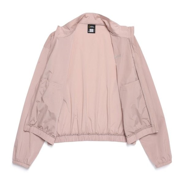 [여주점] N251WFT020 여성 실키 스트레치 스탠드넥 풀집업 핑크