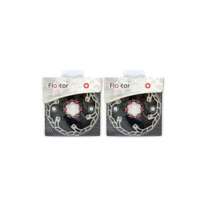 Ashima-LTD Flo-Tor ARF-3 Disc Flotor Rotor 6-Bolt, 160mm, 2PCS, Black, AS2385