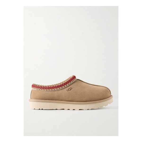 어그 타스만 울 혼방 플리스 안감 자수 스웨이드 슬리퍼 샌드 1647597353191826