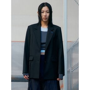 [단독]Signature Semi Overfit Jacket  Black (KE5211M015)