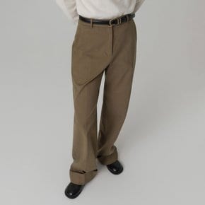 제인 스트레이드 카브라 기모 팬츠_카키 / JEIN STRAIGHT CABRA GIMO PANTS_KHAKI