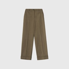 제인 스트레이드 카브라 기모 팬츠_카키 / JEIN STRAIGHT CABRA GIMO PANTS_KHAKI