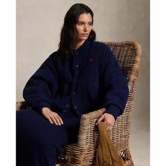 폴로 랄프 로렌 여성 케이블 니트 울 캐시미어 보머 재킷(WMPOOTWN2820370410)