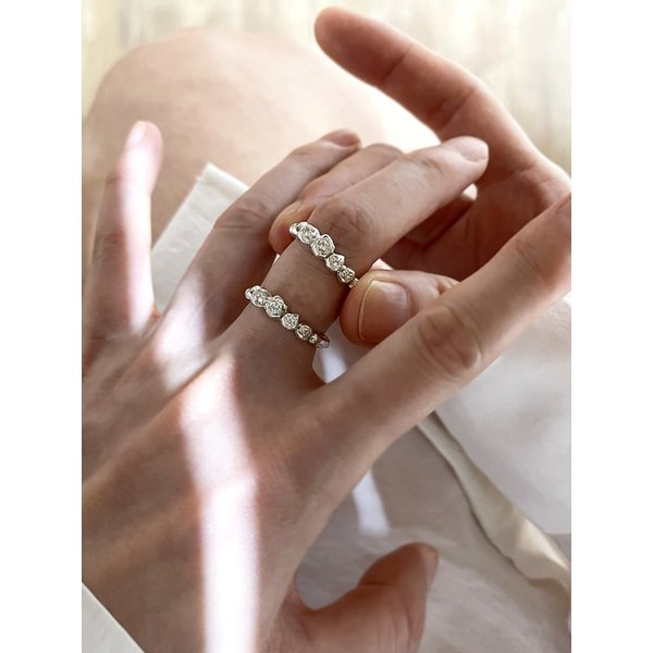 Rough Stone Ring(Moissanite)