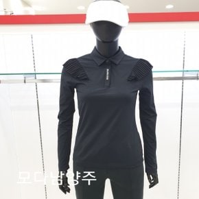 (모다남양주)골프 여성 간절기 주름 쉬폰 긴팔 티셔츠 P22STY135M