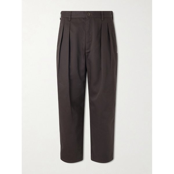 스트레이트 레그 플리츠 트윌 팬츠 46376663163041785