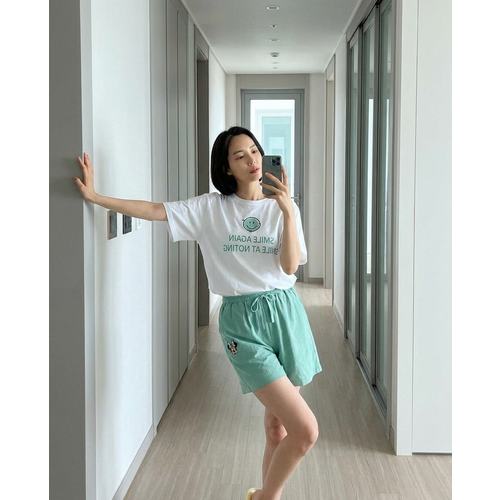 헤이븐 / 노미 자수 코튼 밴딩 홈웨어 팬츠(5color)