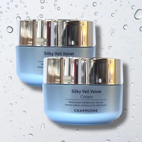 참존 피부장벽강화 수분충전 실키베일벨벳 뽀송마무리 반전크림 50ml 2개 민감피부 지성피부OK