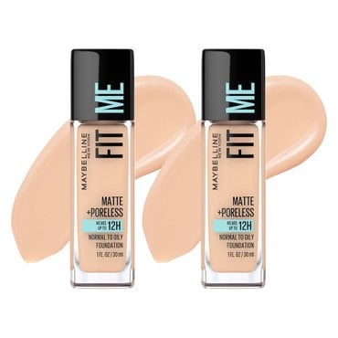  Maybelline 메이블린 뉴욕 핏 미 매트 포어리스 파운데이션 30ml 크리미 베이지 2개