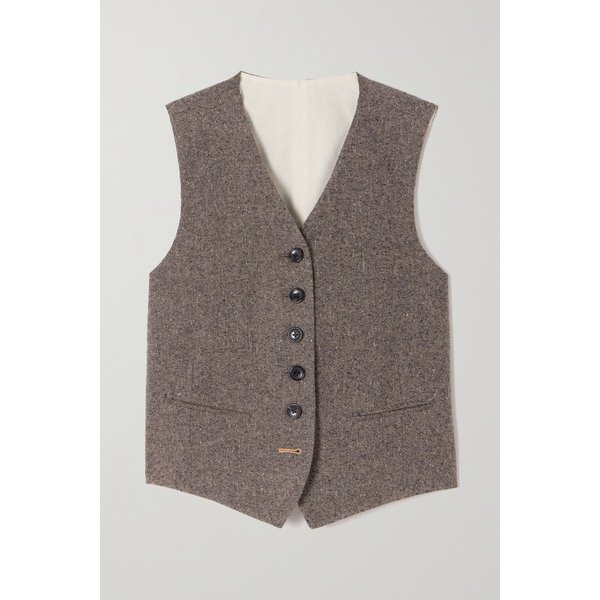 데미 멜란지 울 블렌드 트위드 베스트 1647597310626123