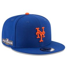 뉴욕 메츠 2024 MLB 포스트시즌 사이드 패치 9FIFTY 스냅백 햇 모자 - 로얄 9704560