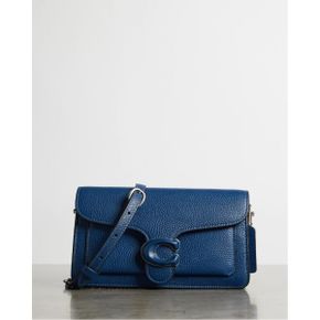 5020055 Coach Leather Covered C Closure Tabby Chain Clutch - Deep Blue