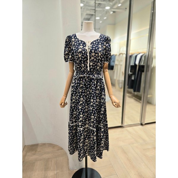 [부산점] 타이리본 브이넥 원피스(PR2WO00402)