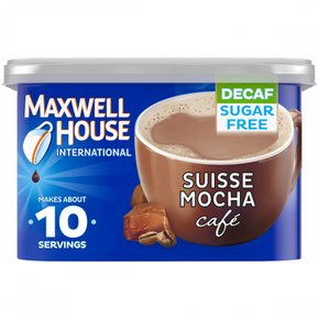 [해외직구] Maxwell  House  Maxwell  House  International  스위스  모카  카페스타일  디카페인  무설탕  인스턴트  커피  음료  믹스  113g  깡통