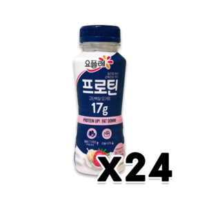 빙그레 요플레 프로틴맥스 딸기바나나 고단백질요거트 210ml x 24개