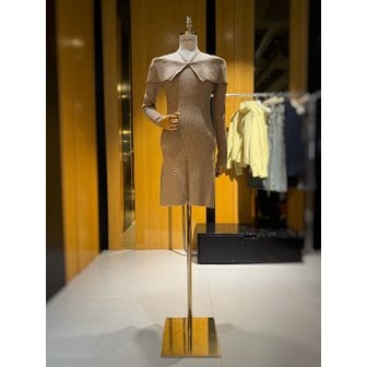 에고이스트 [시흥점] 여성 스트랩 포인트 슬림 골지 미니 니트원피스 (EQ4KO060)