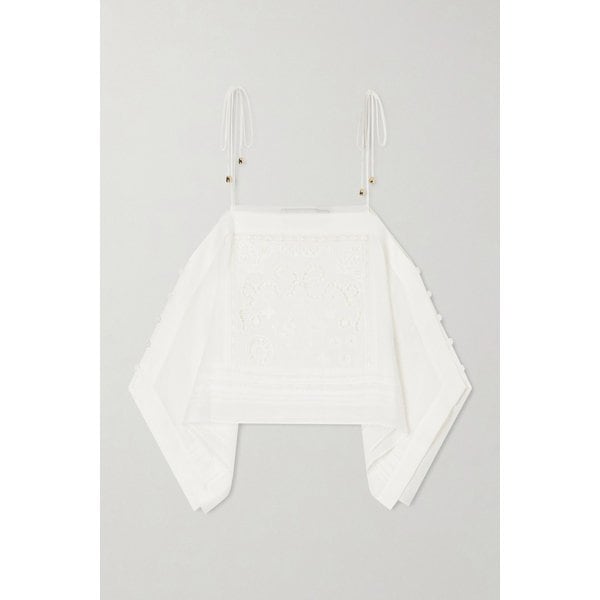 자수 라미 탑 화이트 46376663163017492