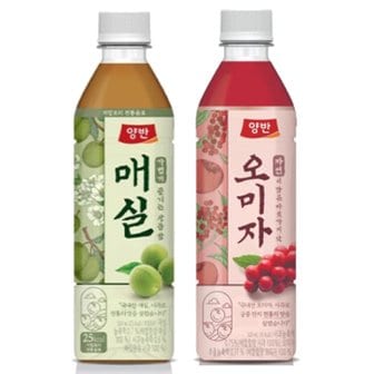  양반 오미자차 500ml 12입 + 매실차 500ml 12입