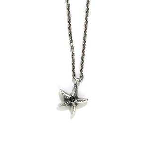 SEWN SWEN SILVER MINI GEM STARFISH NECKLACE