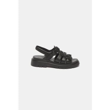 슈콤마보니 Flower buckle sandal(black) DG2AM25050BLK