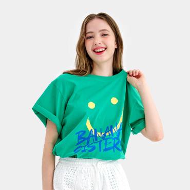 바나나시스터즈 빅 스마일 티셔츠 GREEN