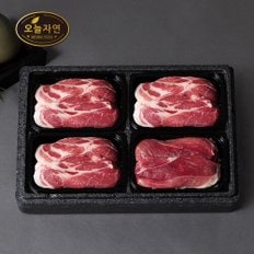 오늘자연 한돈 스페셜 구이세트 4호 1.6kg (목살 3팩+앞다리살 1팩)/팩당 400g