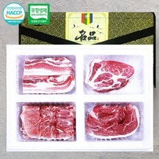 [바로배송][아우내]무항생제HACCP 한돈 4구 선물세트 2호 2.4kg(삼겹외3종)