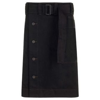 르메르 24 BELTED APRON SKIRT SK1024 LD1004 999 에이프런 벨트 스커트 치마