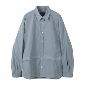 Long Layered Pocket Shirt_CWSAM25100GYX