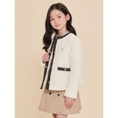 [시즌오프30%][BEANPOLE KIDS] 여아 클래식 패딩 재킷  아이보리 (BI4838G050)