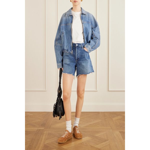 나이 프레이드 데님 쇼츠 다크 데님 46376663163028858