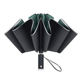 원버튼 우산 거꾸로 접힘 LED 내장 3단자동